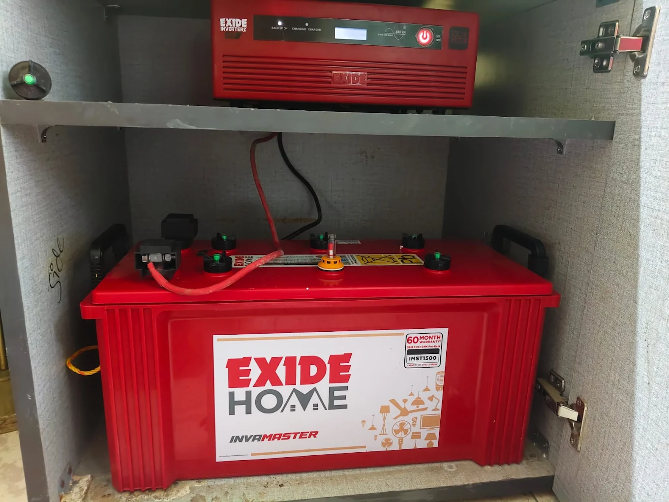 Battery installation work