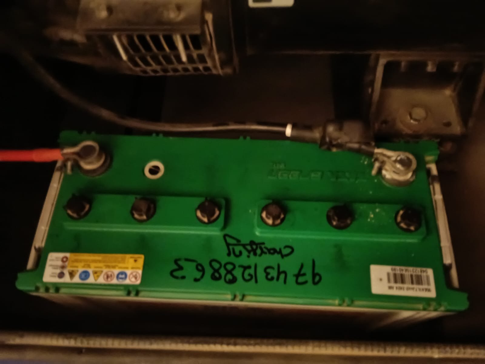 Battery installation work